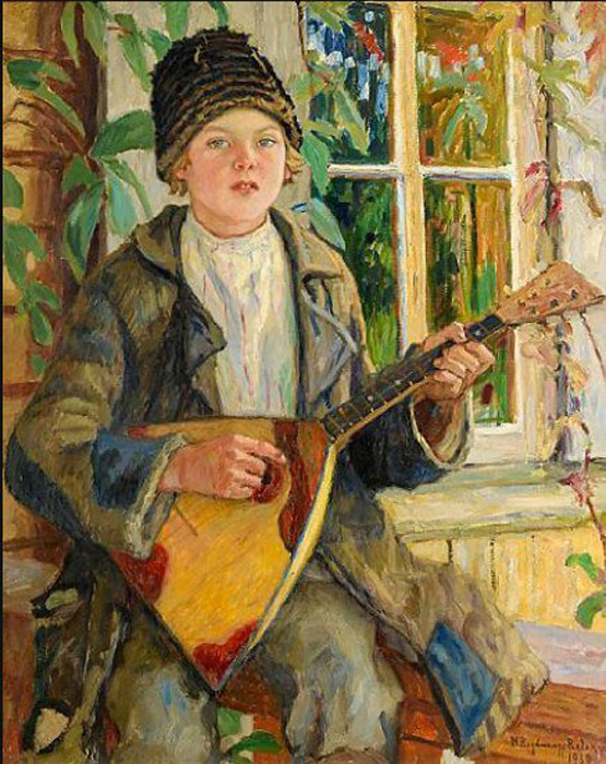 boy with balalaika